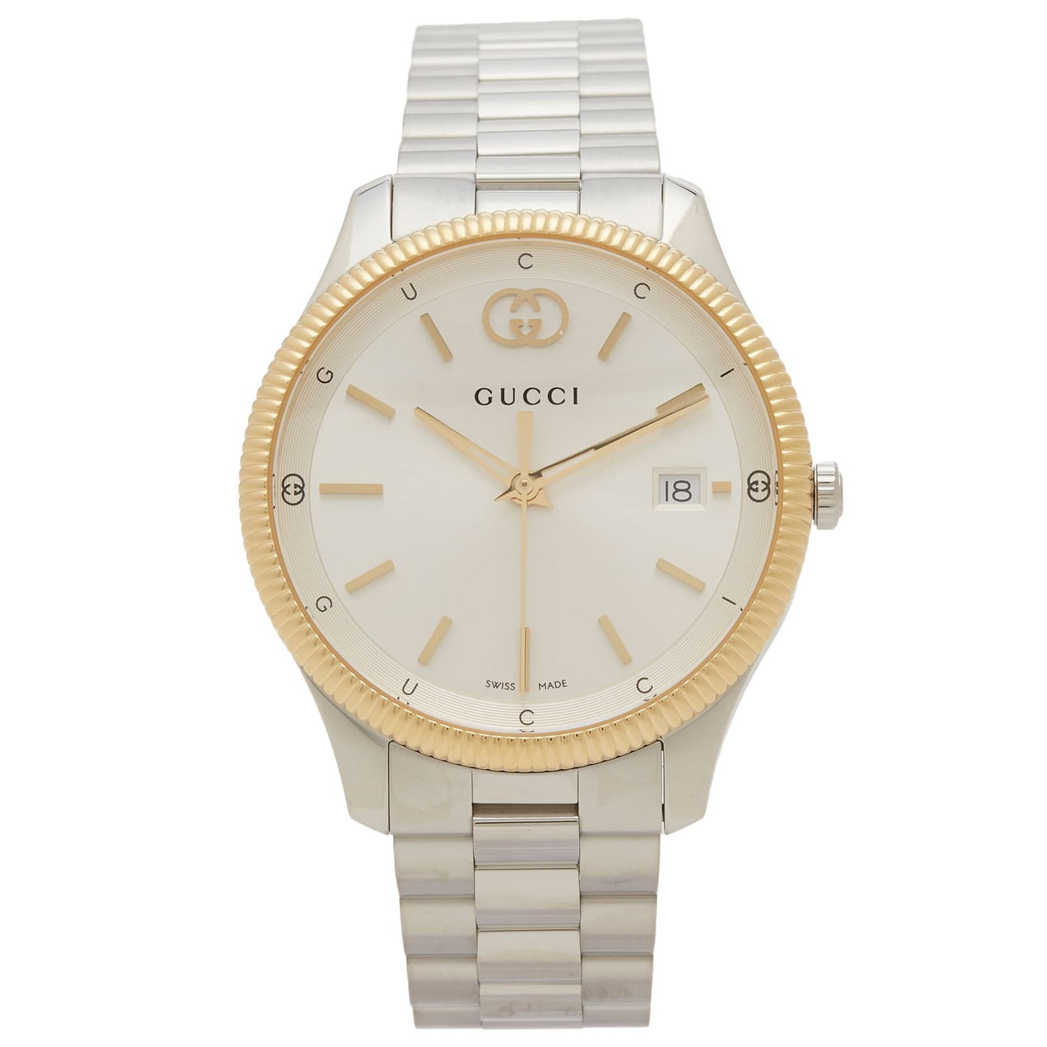 Hodinky Gucci G-Timeless 40mm Watch with Silver-Tone Bracelet Metalická | YA1264233, 0