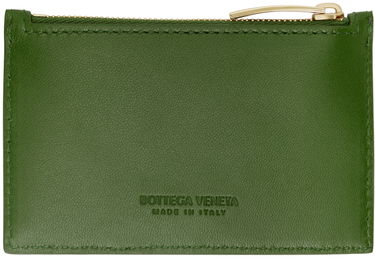 Peňaženka Bottega Veneta Zipped Card Holder Zelené | 680613 VCPP3, 1
