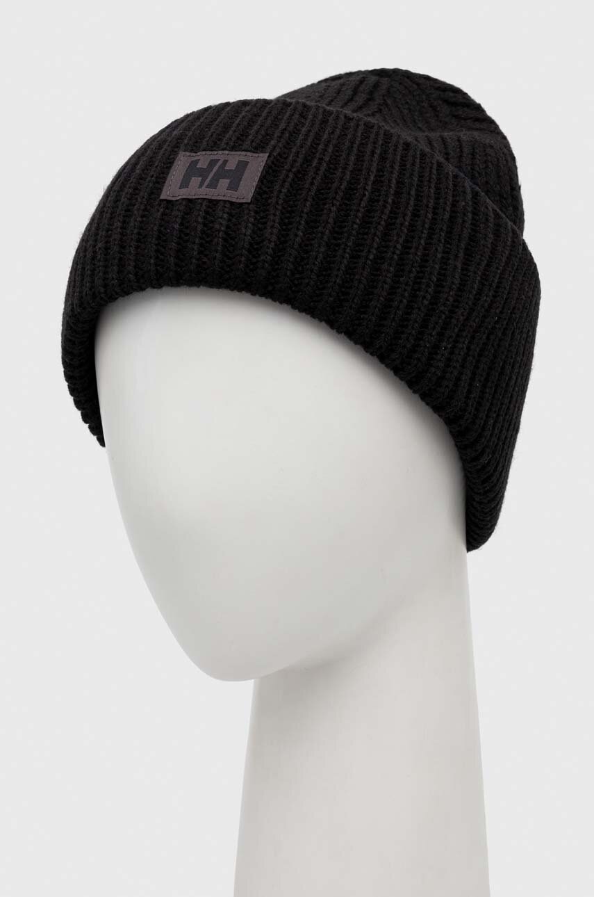 Kulicha Helly Hansen Dense Knit Rib Beanie Čierna | 54020, 1