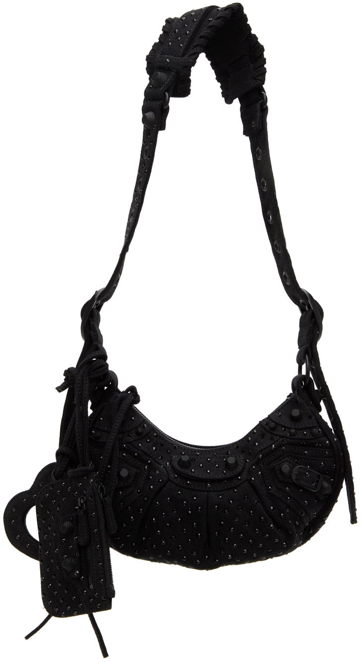 Taška cez rameno Balenciaga XS 'Le Cagole' Bag Čierna | 671309 2AAKM, 0
