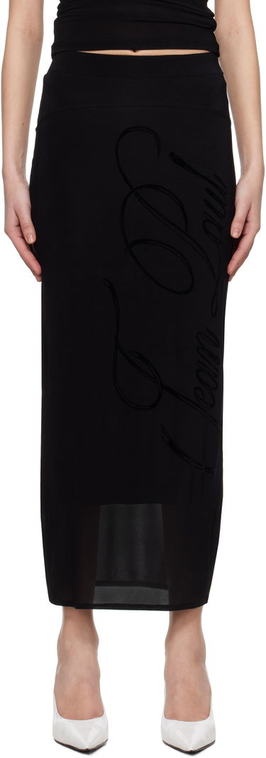 Sukňa Jean Paul Gaultier Jean Paul Gaultier Viscose Jersey Maxi Skirt Čierna | 25/34-F-JU165I-J082-00, 0