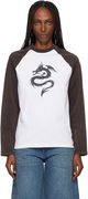 Dragon Graphic Raglan Long Sleeve T-shirt