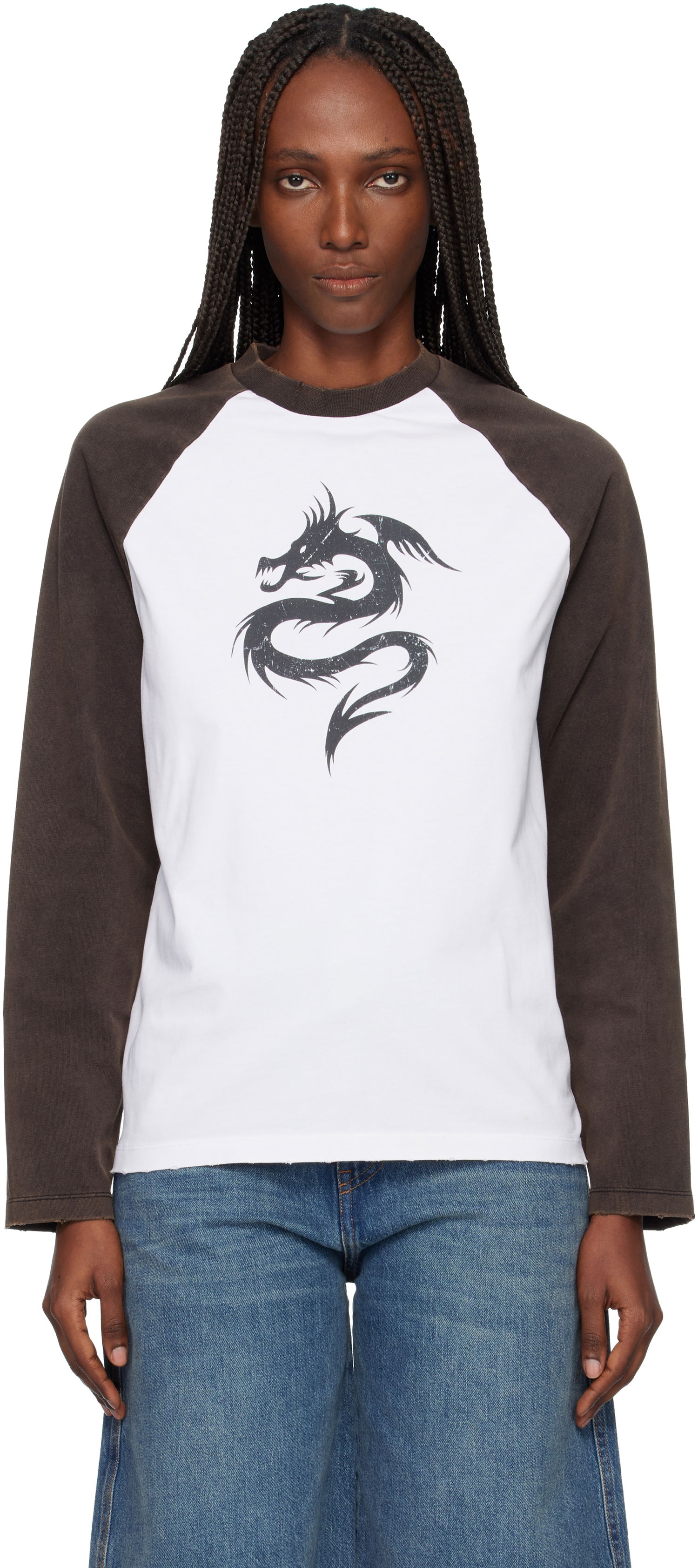 Tričko Coperni Dragon Graphic Raglan Long Sleeve T-shirt Rôznofarebný | COPJS181F5041, 0