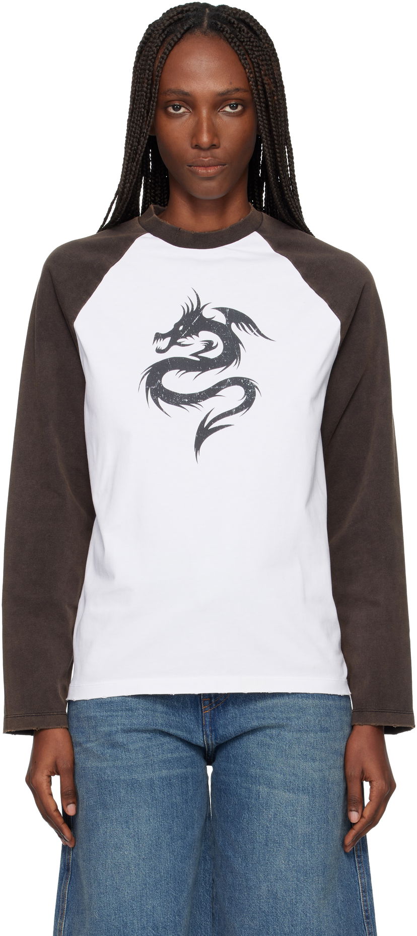 Tričko Coperni Dragon Graphic Raglan Long Sleeve T-shirt Rôznofarebný | COPJS181F5041