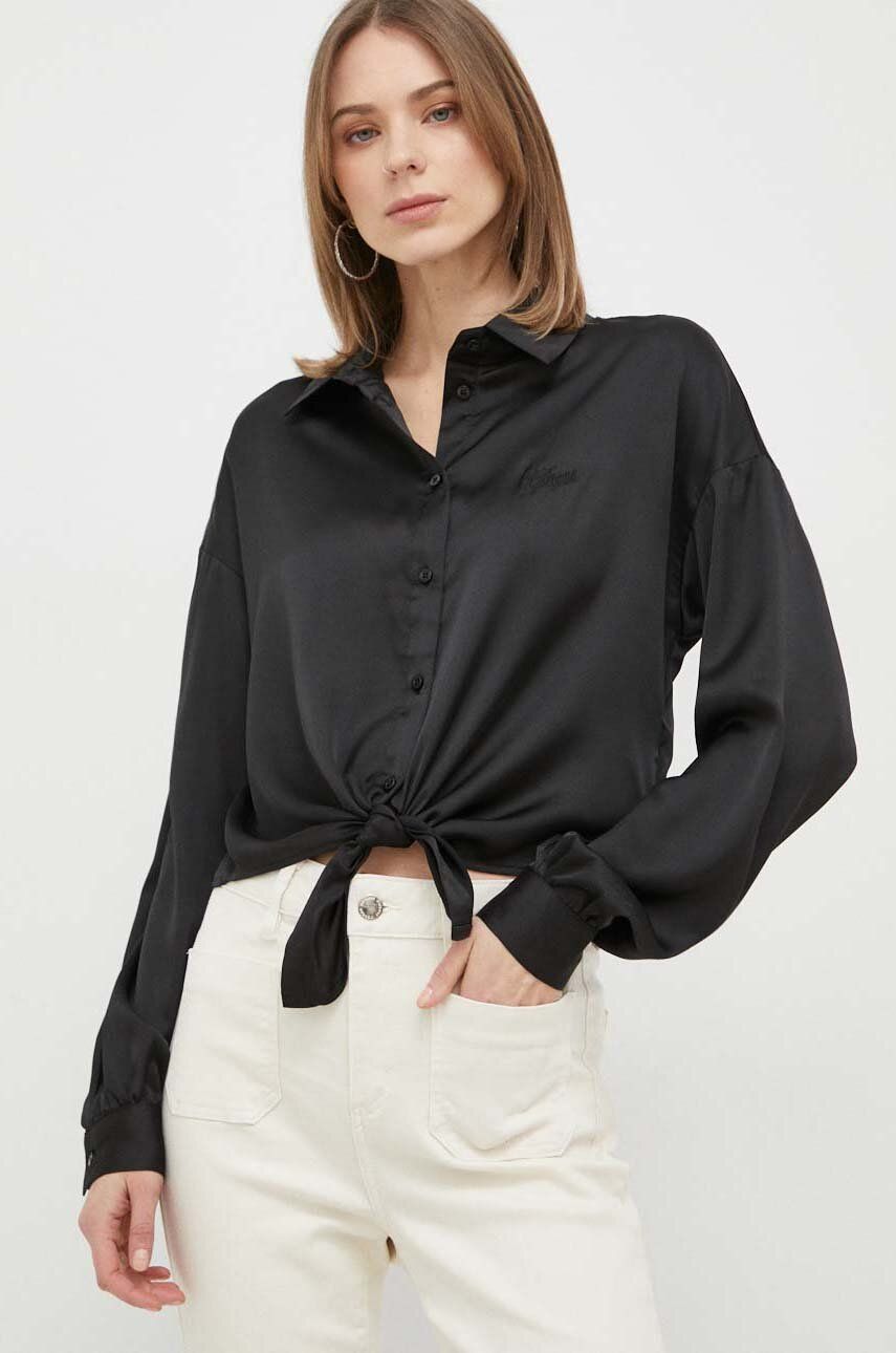Košeľa GUESS Shirt Čierna | W3GH93.WD8G2, 0