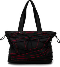 Tech-D M X Tote Bag with Red Cord and Embroidered Detail