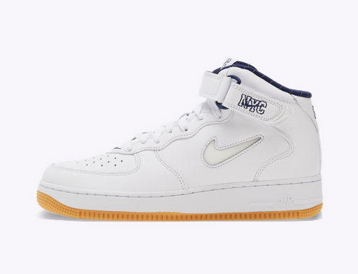 Tenisky a topánky Nike Air Force 1 Mid Jewel QS "NYC - Yankees" Biela | DH5622-100