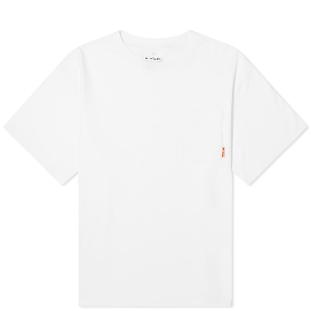 Tričko Acne Studios Extorr Pocket Pink Label Biela | BL0214-183, 0