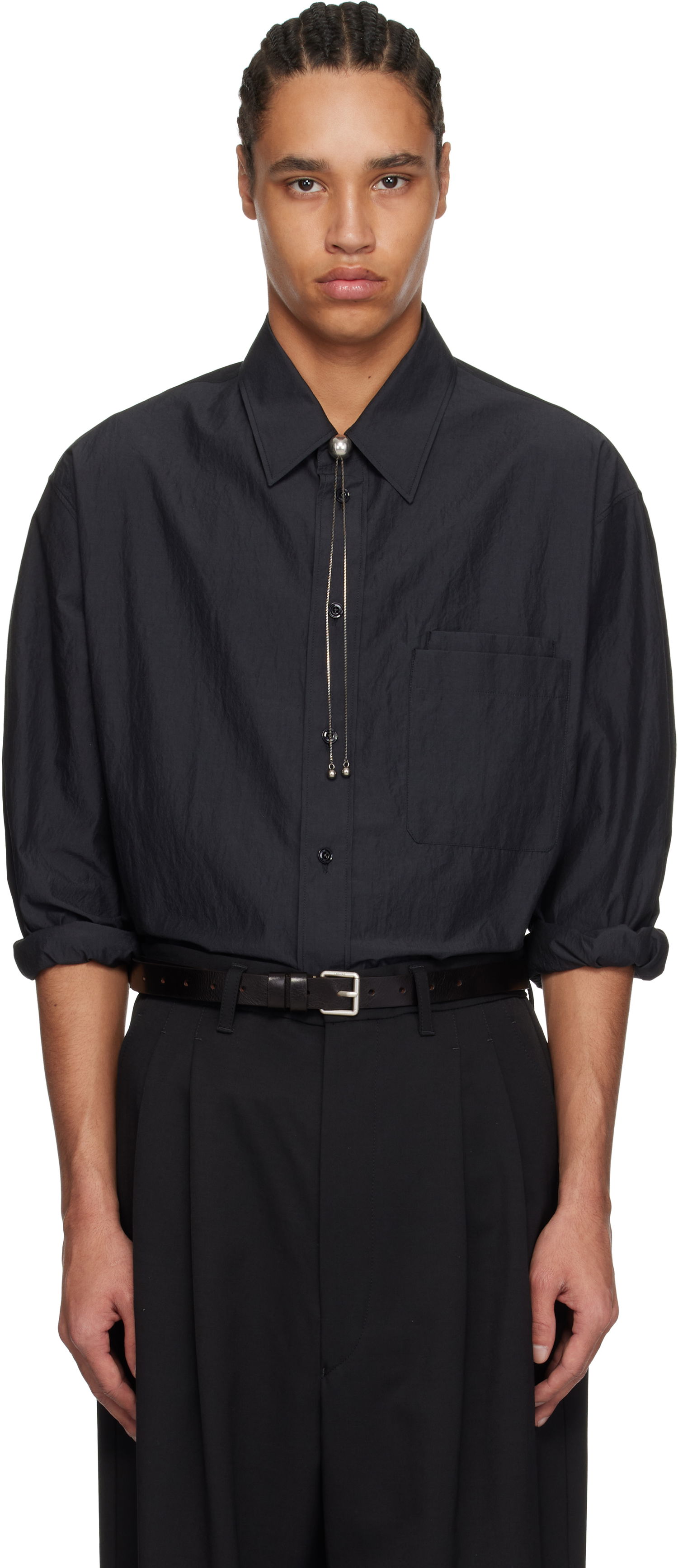 Košeľa LEMAIRE Lemaire Double Pocket Shirt Čierna | SH1157 LF1399, 0