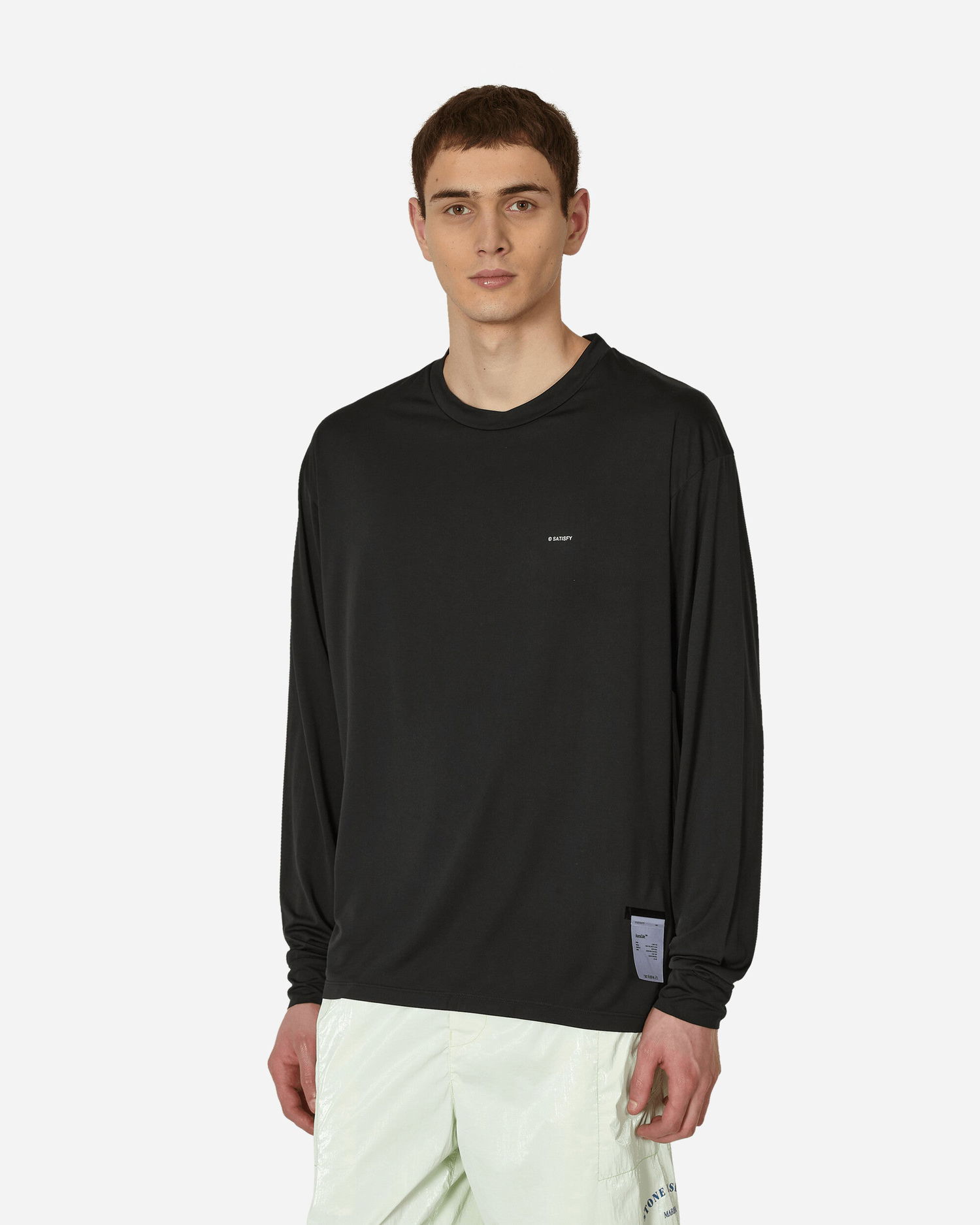 Tričko Satisfy AuraLite Longsleeve T-Shirt Čierna | 5087 BK-GA, 1