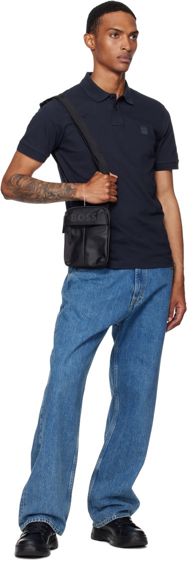 Taška cez rameno BOSS Bonded-Logo Shoulder Bag Čierna | 50548089, 3