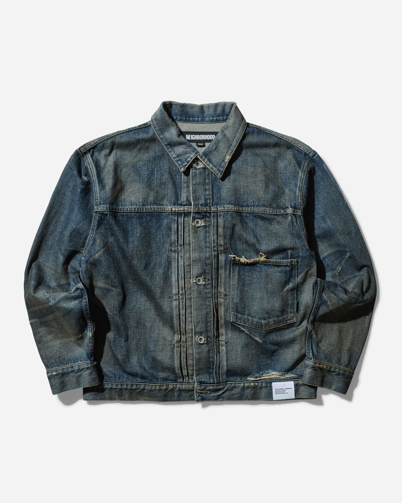 Bunda Neighborhood Denim Jacket Type-1 Modrá | 242XBNH-JKM01 IN