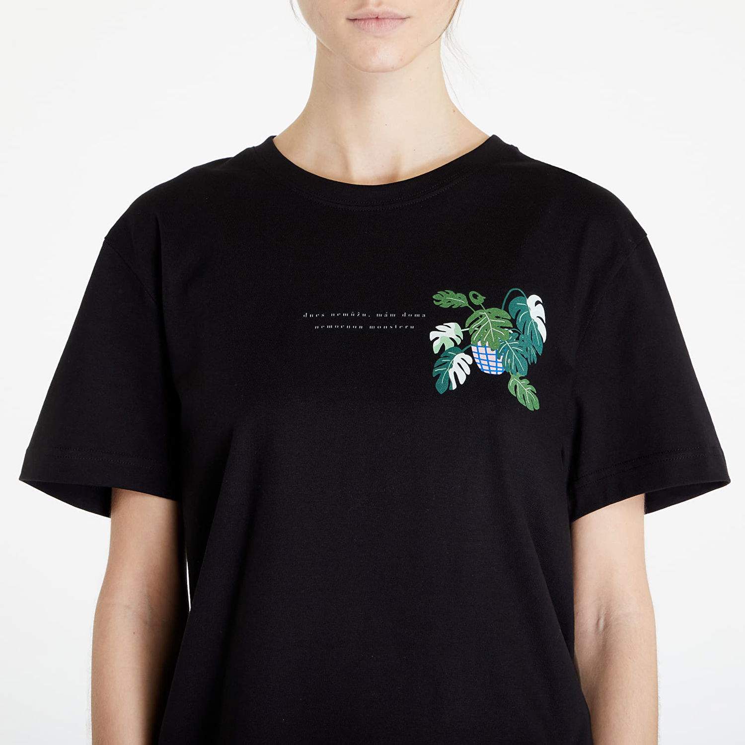 Tričko Queens Mám Doma Nemocnou Monsteru T-Shirt Čierna | QNS_040, 1