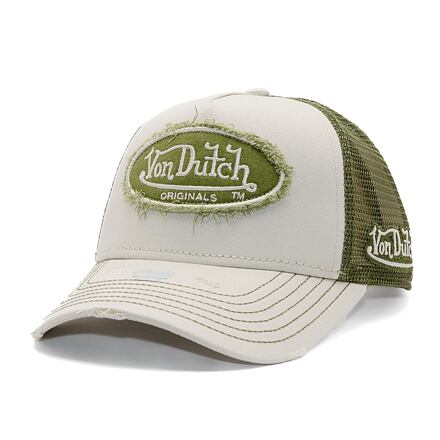 Šiltovka Von Dutch Von Dutch Trucker Kalmar Twill Cap Béžová | VD-7030847, 0