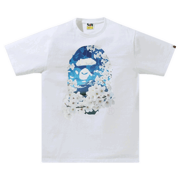 Tričko BAPE Sakura Photo Ape Head Tee Biela | 1H20 110 028 WHITE, 0