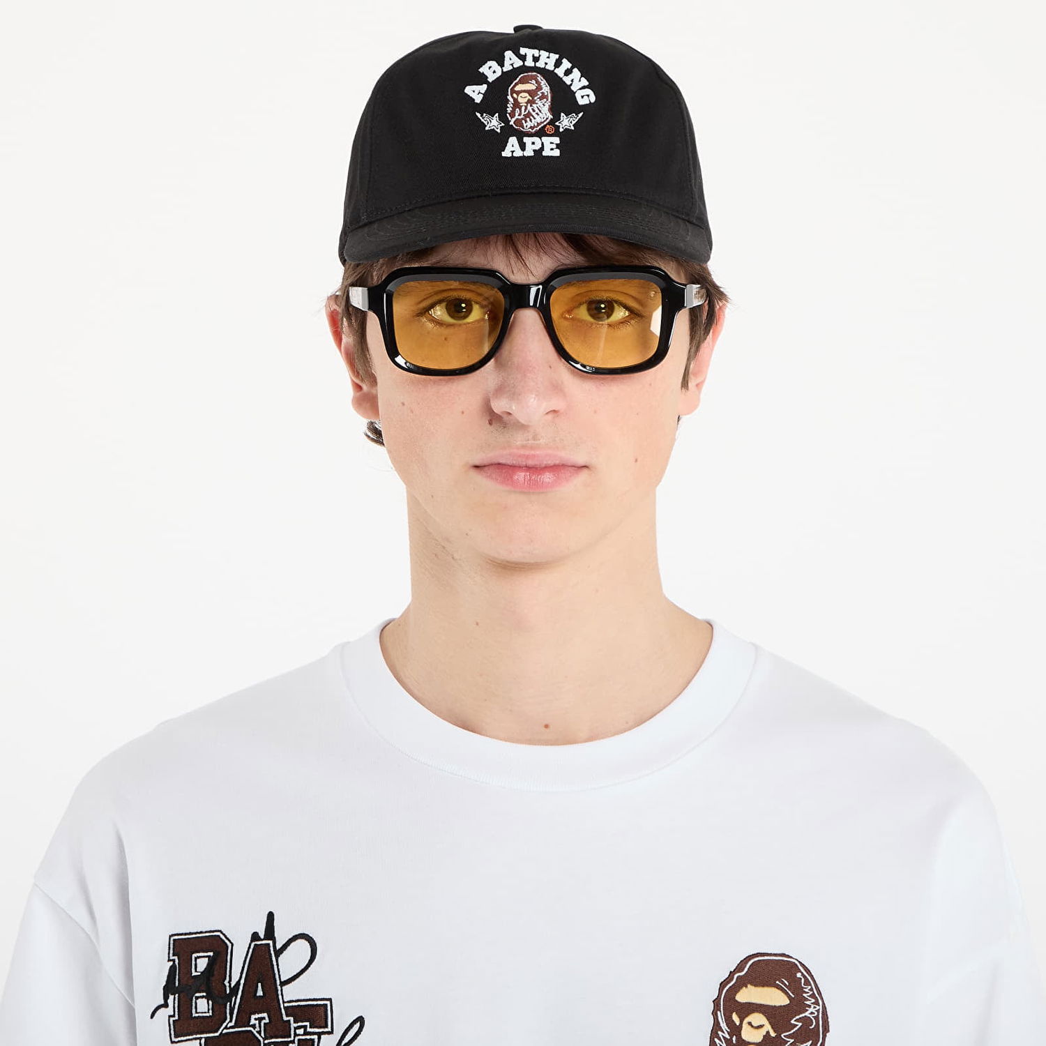 Šiltovka BAPE BAPE® x FOOTSHOP - Scribble Ape Cap Black Čierna | 001CPL721311MBLK, 0
