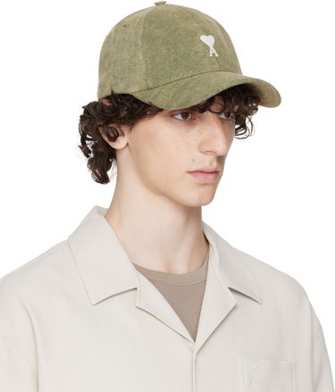 Šiltovka AMI AMI Paris Ami de Coeur Cotton Cap Zelené | UCP022.DE0064, 1