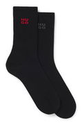 Two-pack short socks with stacked logos