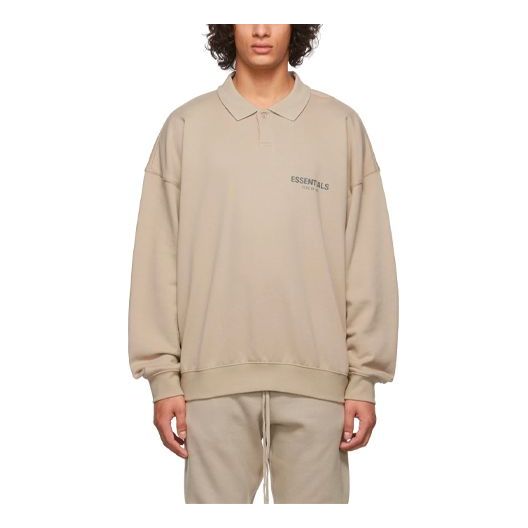 Sveter Fear of God Essentials French Terry Polo Béžová | FOG-FW21-197