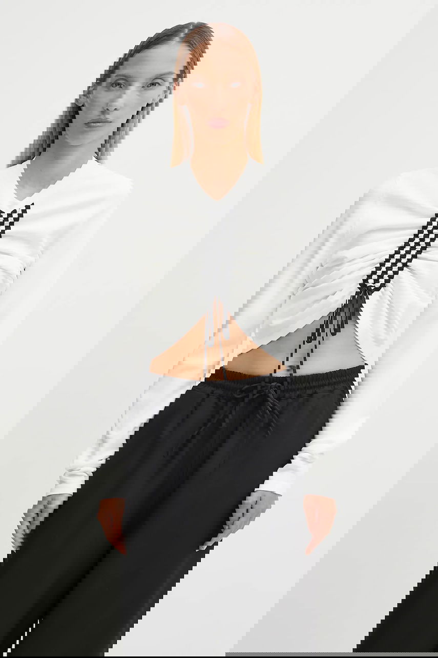 Tričko Y-3 Y-3 Fitted Cinch Long Sleeve T-Shirt Biela | KD4760, 0
