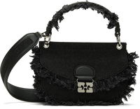 Apo-G Mini Top Handle Fringed Denim Bag