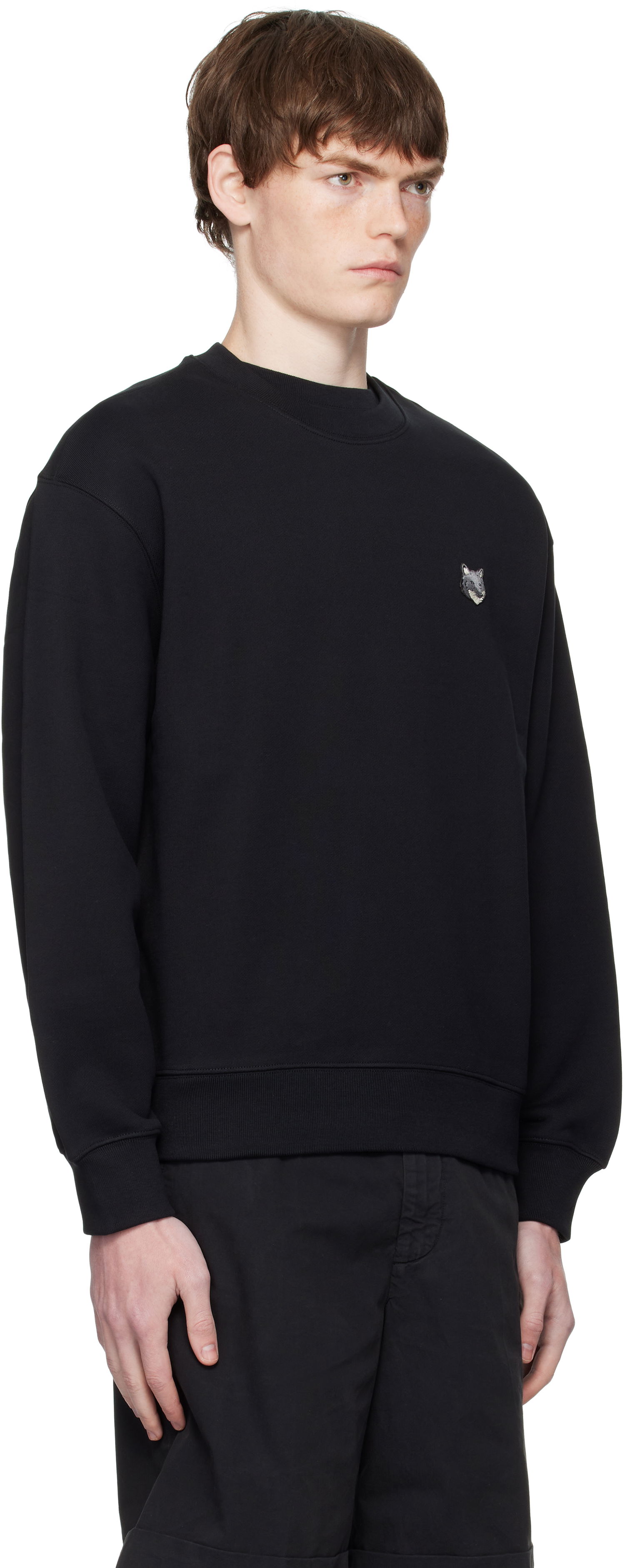 Mikina MAISON KITSUNÉ Maison Kitsuné Fox Head Comfort Sweatshirt Čierna | PM00304KM0341, 1