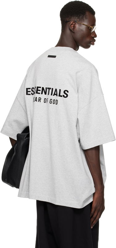 Tričko Fear of God Essentials Jersey Crewneck T-Shirt Šedá | 125HO244368F, 2