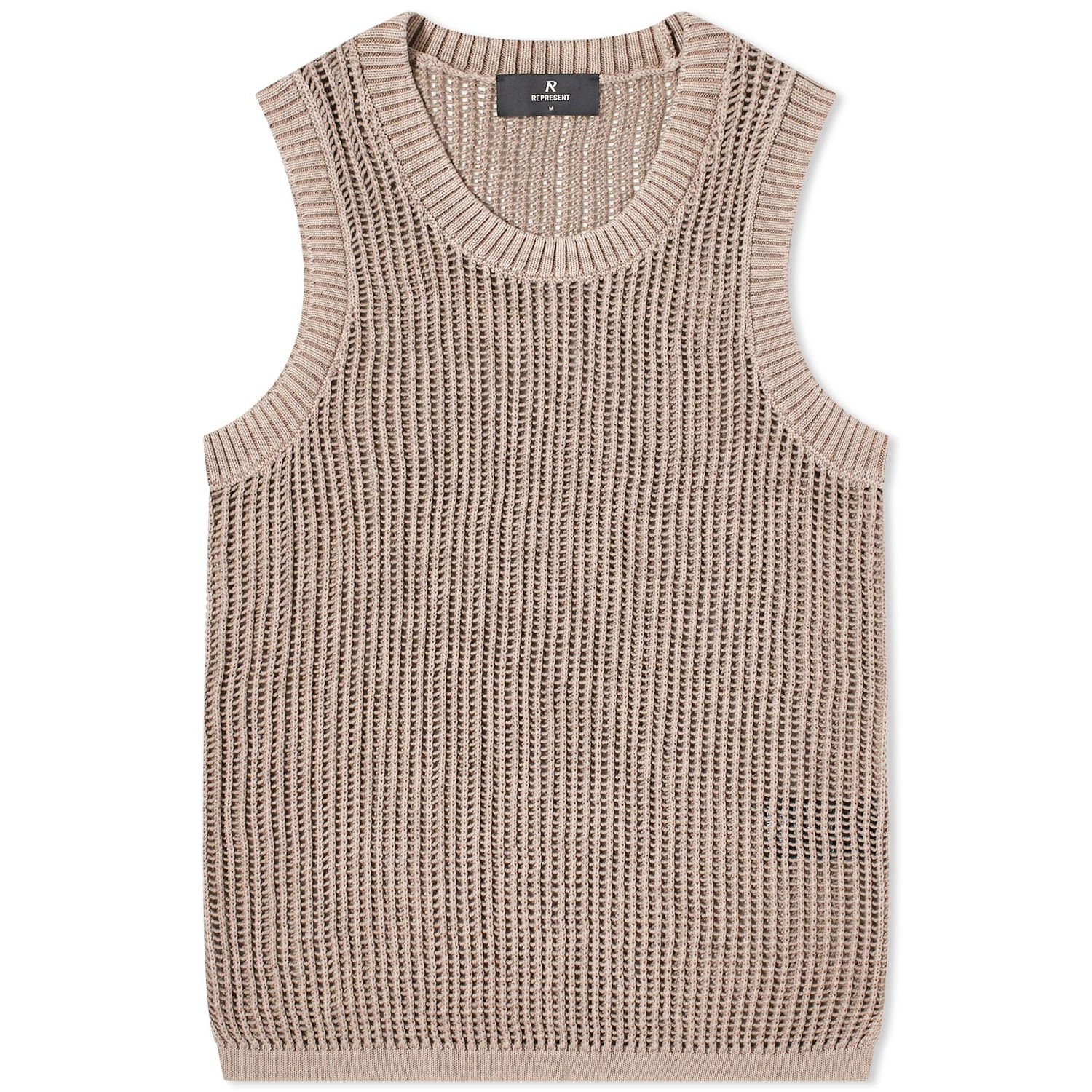 Vesta Represent Clo Washed Knitted Vest Béžová | MLM301-430, 0