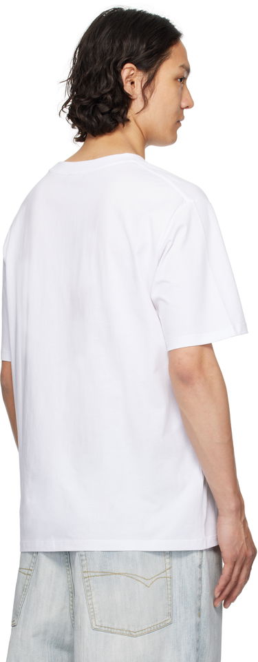 Tričko Balmain Balmain Paris Logo & Planet Graphic T-Shirt Biela | EH0EG010GE80, 2