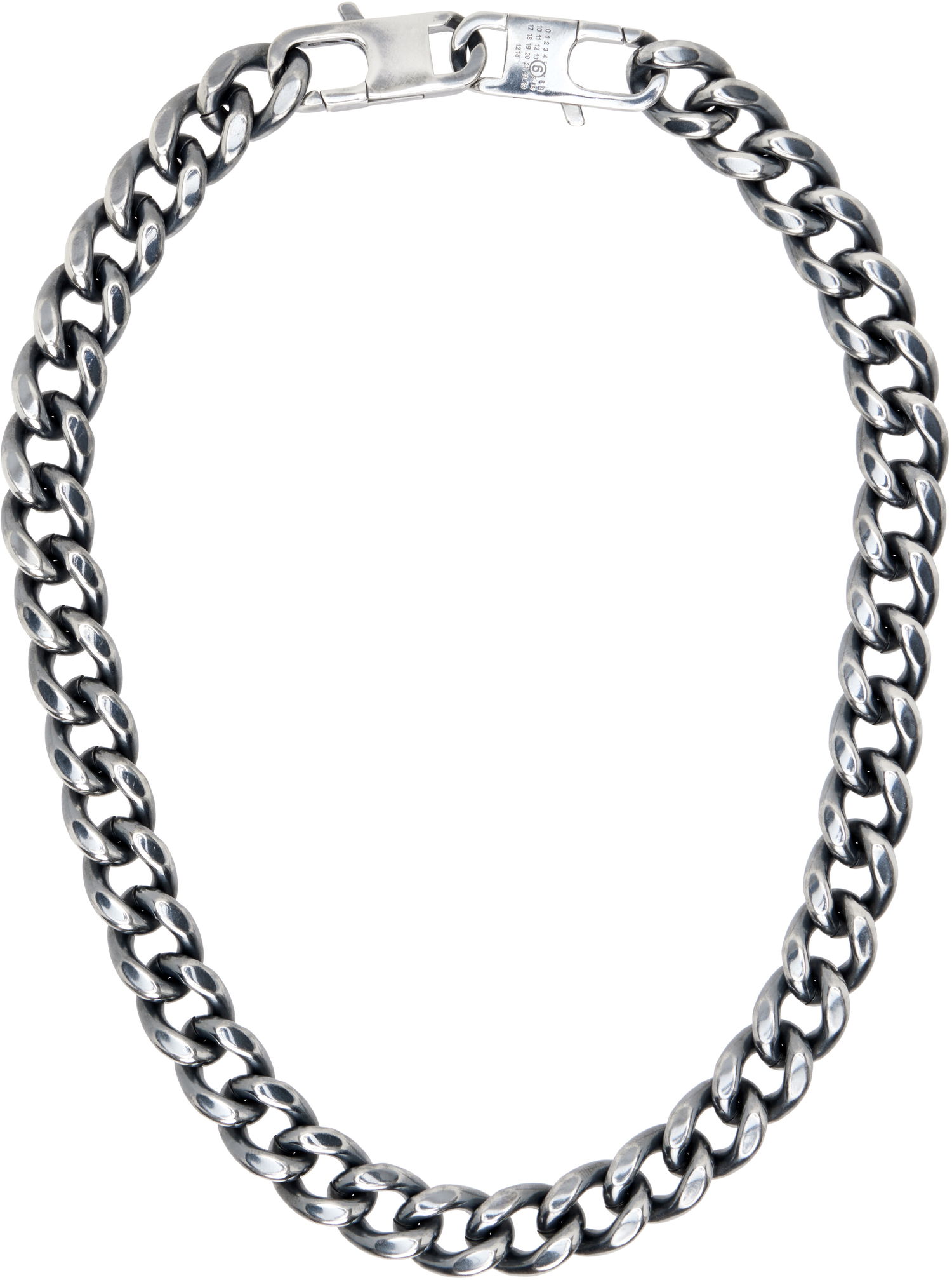 Náhrdelník Maison Margiela MM6 Maison Margiela Silver-Tone Curb Chain Necklace Metalická | SM7UU0105 SV0235, 0
