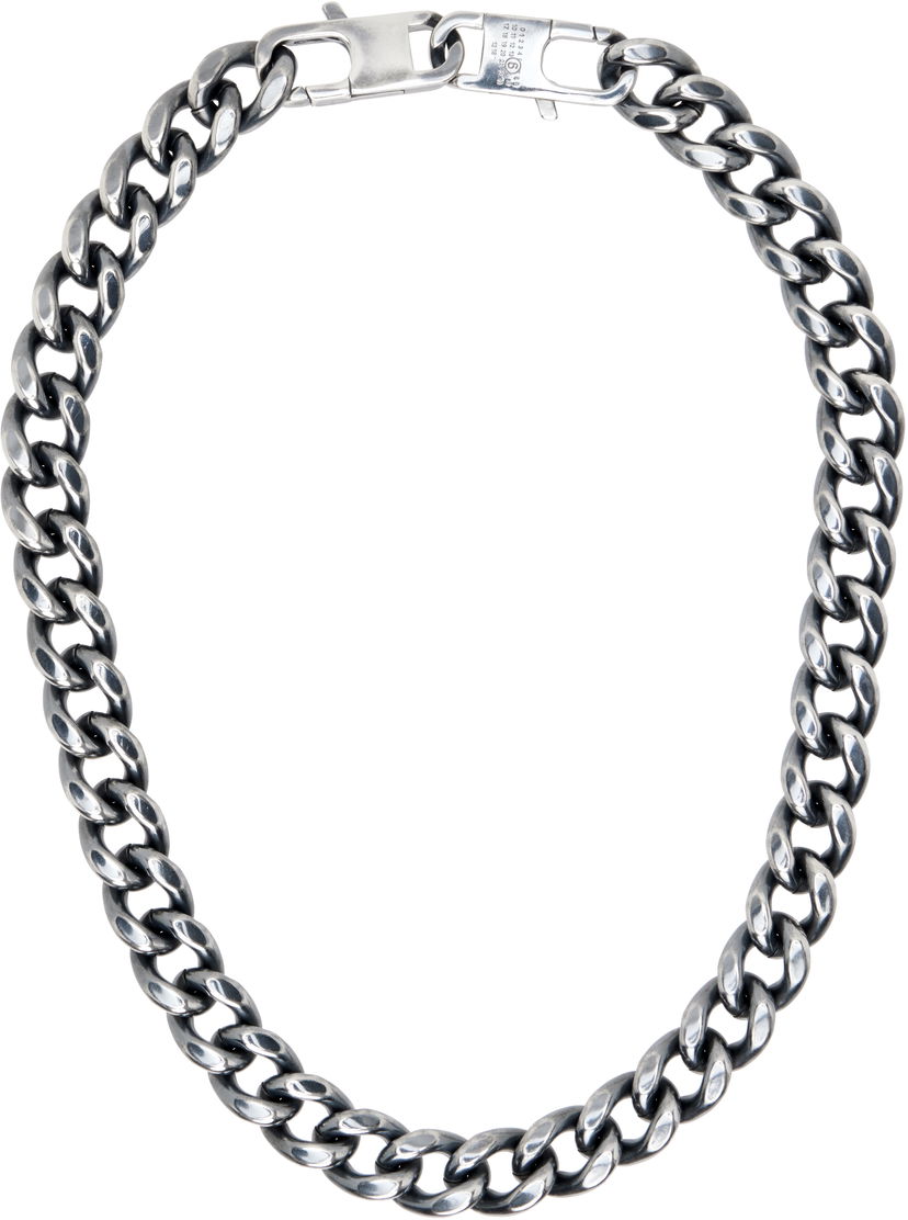 Náhrdelník Maison Margiela MM6 Maison Margiela Silver-Tone Curb Chain Necklace Metalická | SM7UU0105 SV0235