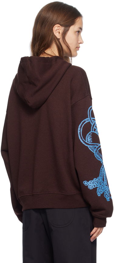 Mikina Chopova Lowena Chopova Lowena Graphic Print Hoodie Hnedá | 5202, 2