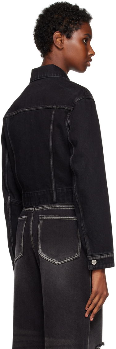 Bunda We11done We11done V-Line Denim Jacket Čierna | WD-DJ3-22-330-W-BK, 2