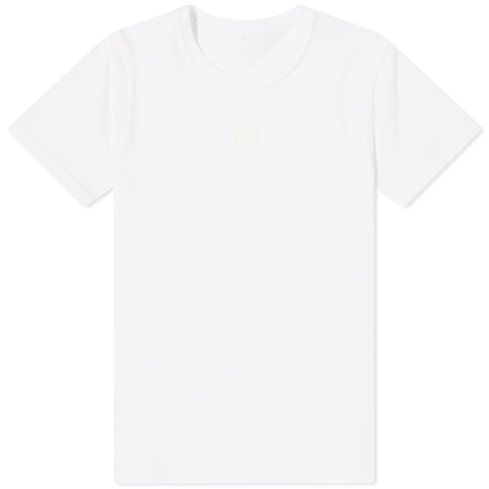 Tričko Alexander Wang Rubberised Logo Cotton Tee Biela | 4CC3221358-100, 0