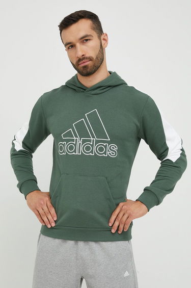Mikina adidas Performance Future Icons Emroidered Hoodie Zelené | HM7876, 1