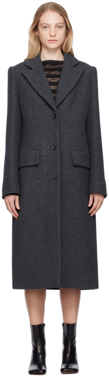 Kabáty We11done We11done Single-Breasted Coat Šedá | WD-CT3-23-065-W-DG, 0