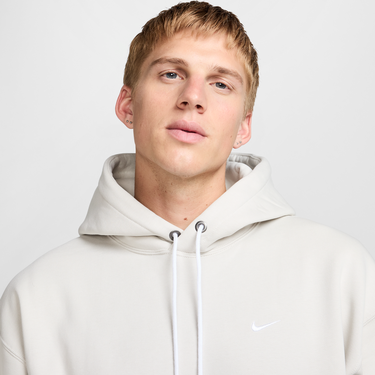 Mikina Nike Solo Swoosh Fleece Hoodie Béžová | DX1355-072, 4