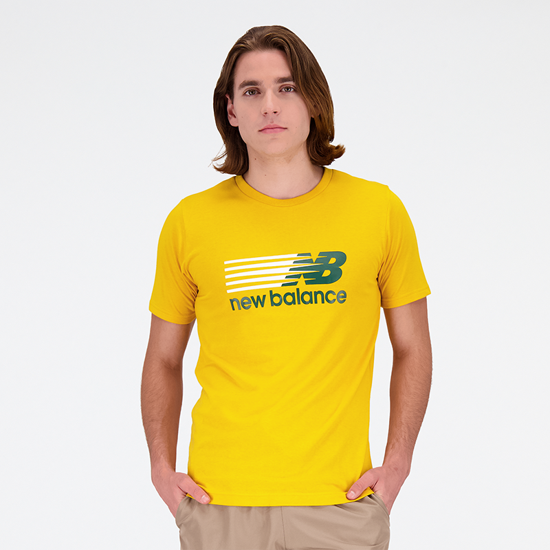 Tričko New Balance T-shirt Žltá | MT23904VGL, 0