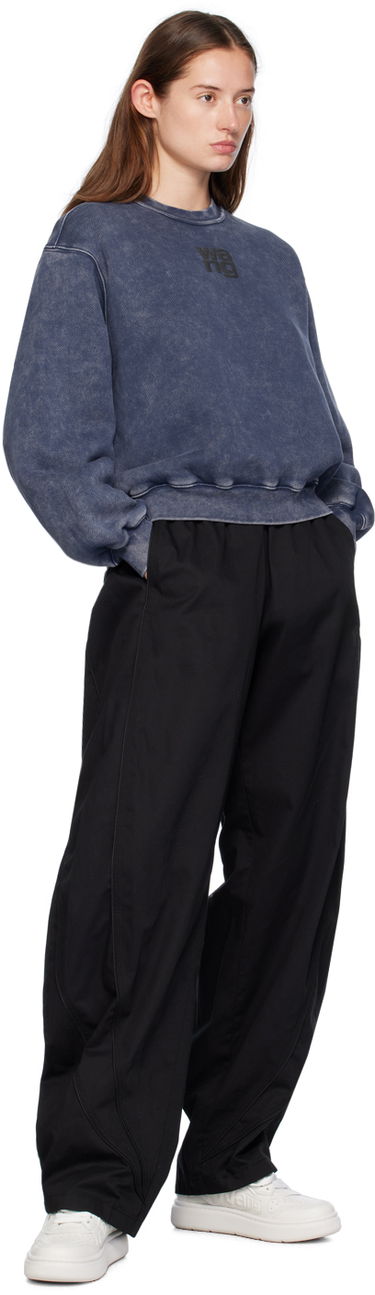 Mikina Alexander Wang Alexander Wang.t Puff Logo Sweatshirt Modrá | 4CC3241518, 3