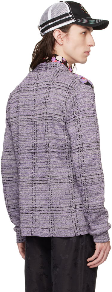 Sveter Anna Sui Floral Print Cardigan Fialová | M1123A30, 2