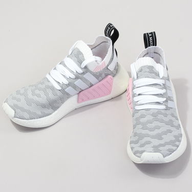 Tenisky a topánky adidas Originals NMD_R2 Primeknit "White Black Pink" W Šedá | BY9520, 2