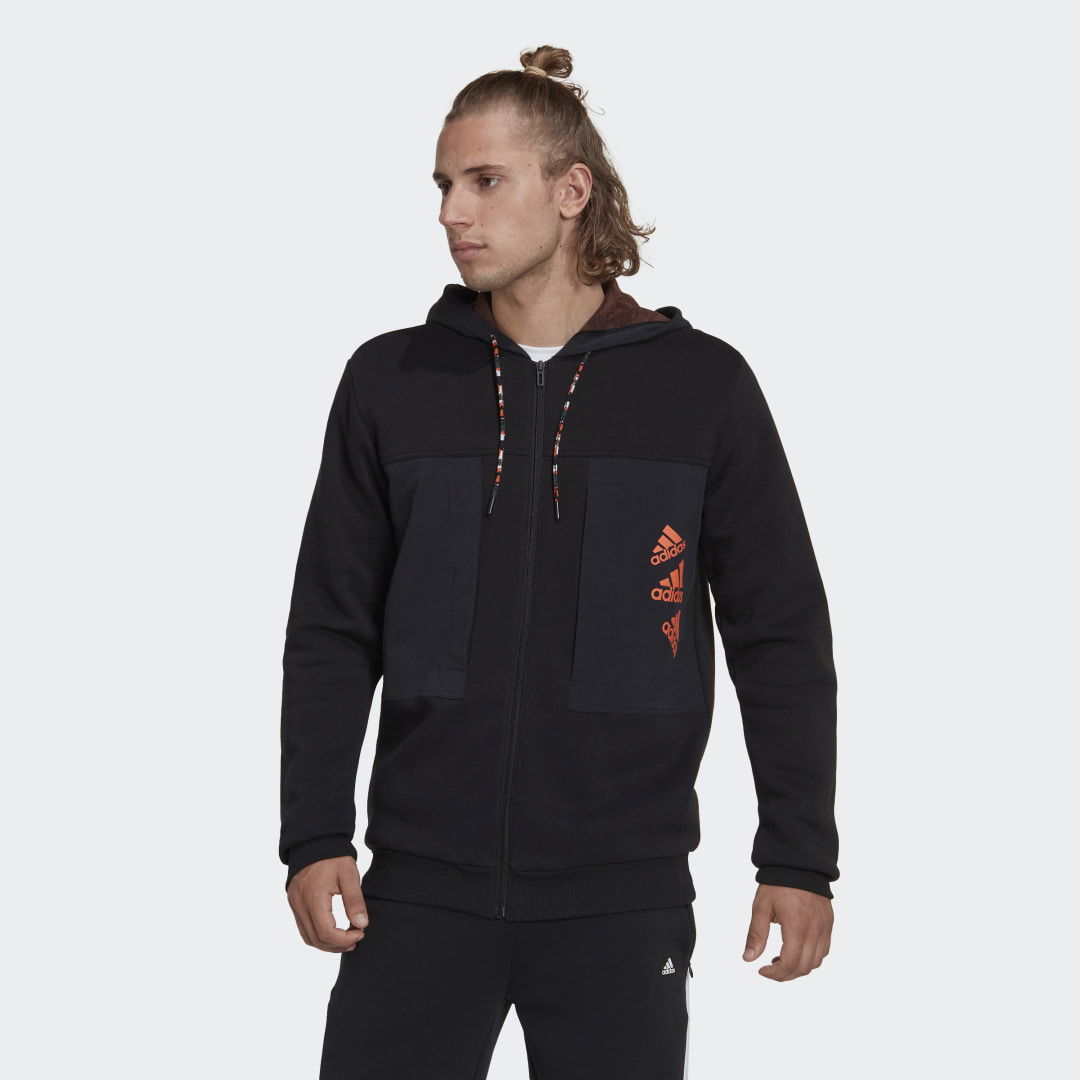 Essentials BrandLove Fleece Full-Zip Hoodie