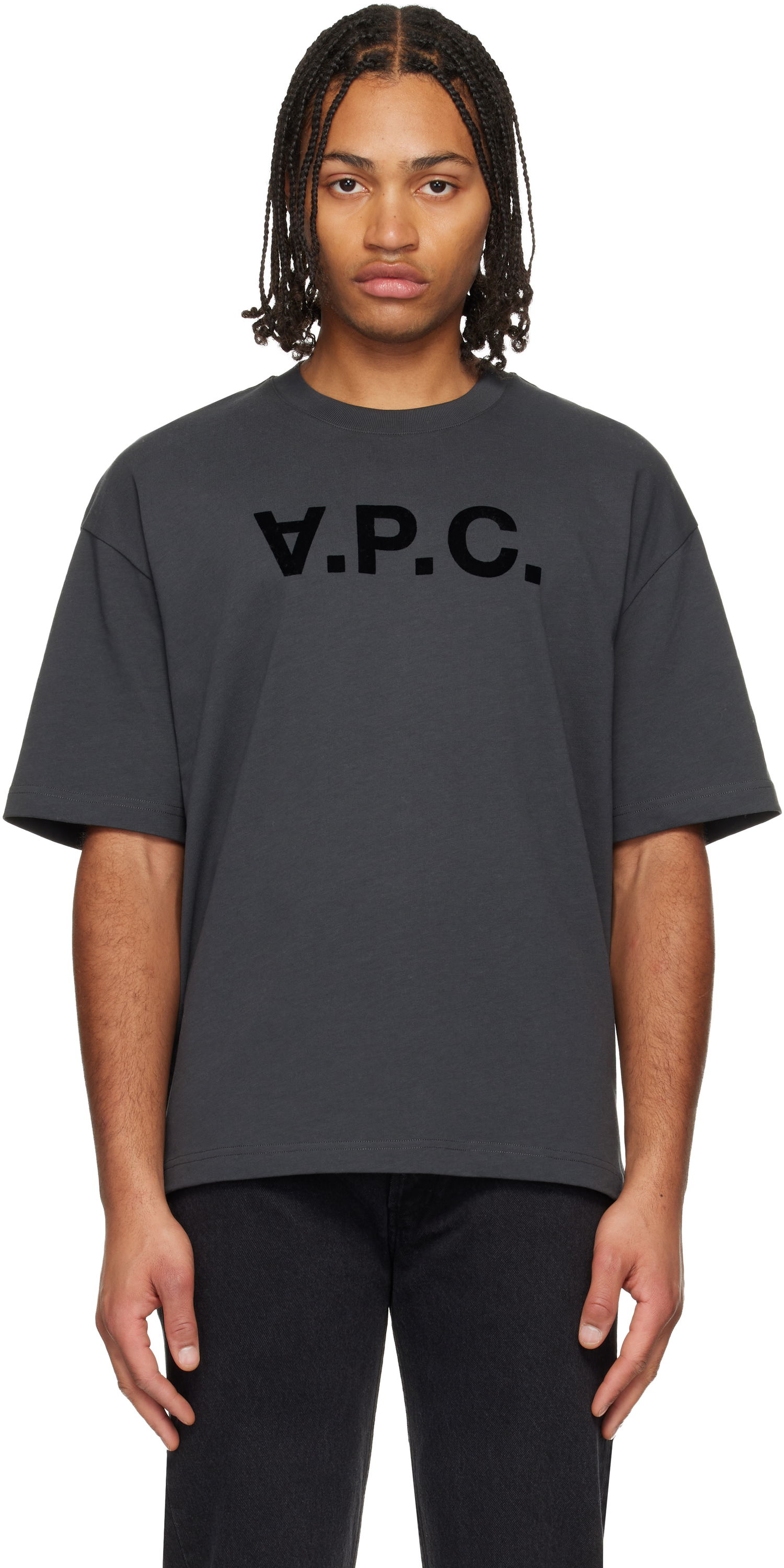 Tričko A.P.C. A.P.C. Flocked T-shirt Šedá | COHLR-M26385, 0