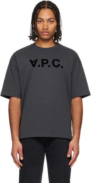Tričko A.P.C. A.P.C. Flocked T-shirt Šedá | COHLR-M26385, 0