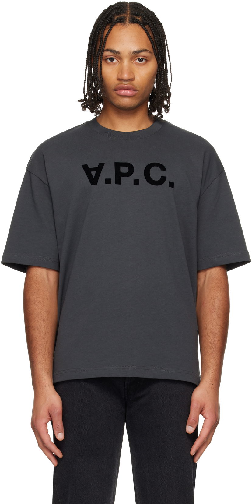 Tričko A.P.C. A.P.C. Flocked T-shirt Šedá | COHLR-M26385