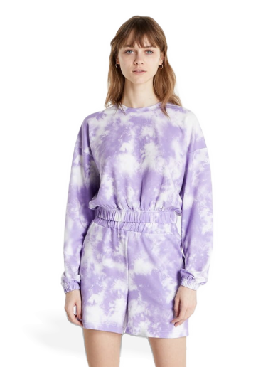 Mikina Noisy May Cropped Sweatshirt Fialová | 27020689
