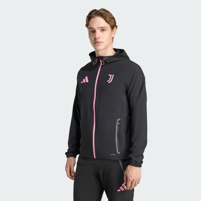 Bunda adidas Performance Juventus Tiro 25 Competition Vis Tech Travel Jacket Čierna | JV5347