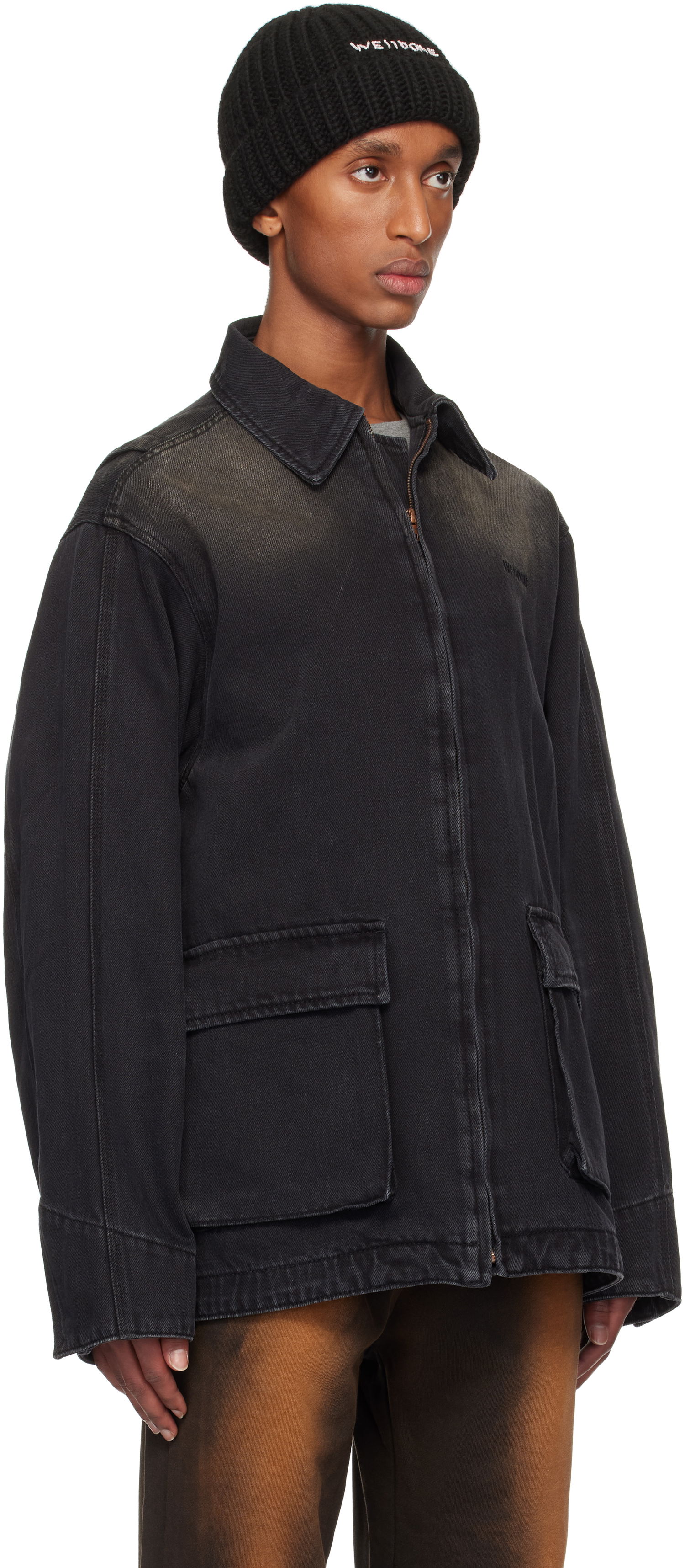 Kulicha We11done We11done Classic Washed Denim Jacket Čierna | WD-DJ3-24-334-U-BK, 1