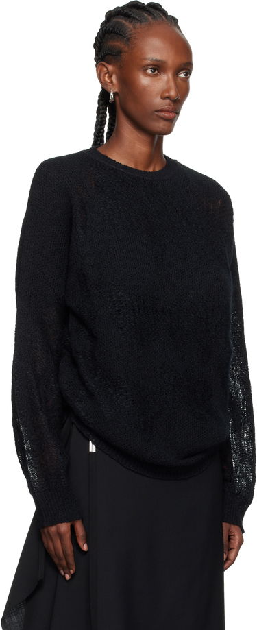 Sveter Ann Demeulemeester Ann Demeulemeester Lalla Oversize Sweater Čierna | 2520-W-KN39-KN070-099, 1