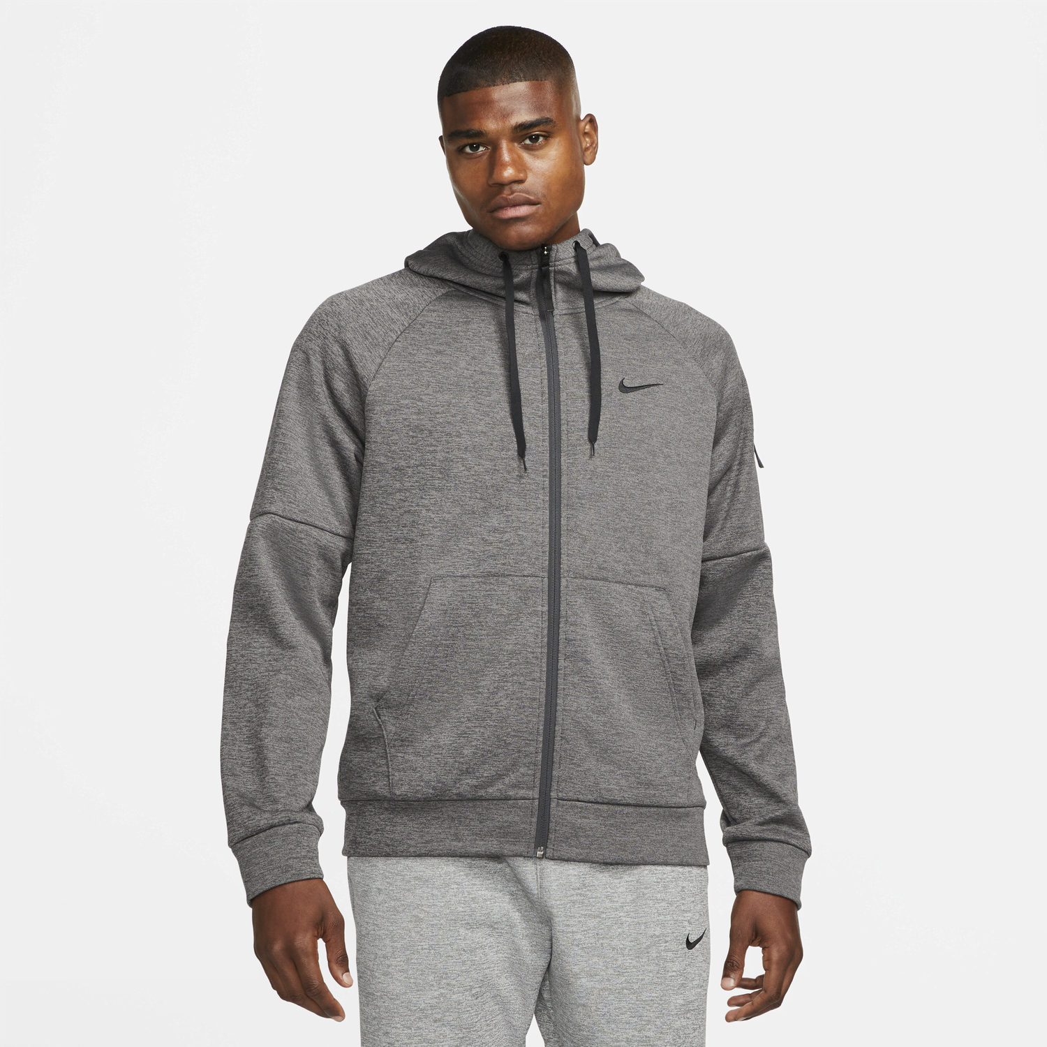 Mikina Nike Therma-FIT Full-Zip Training Hoodie Šedá | DQ4830-071, 0